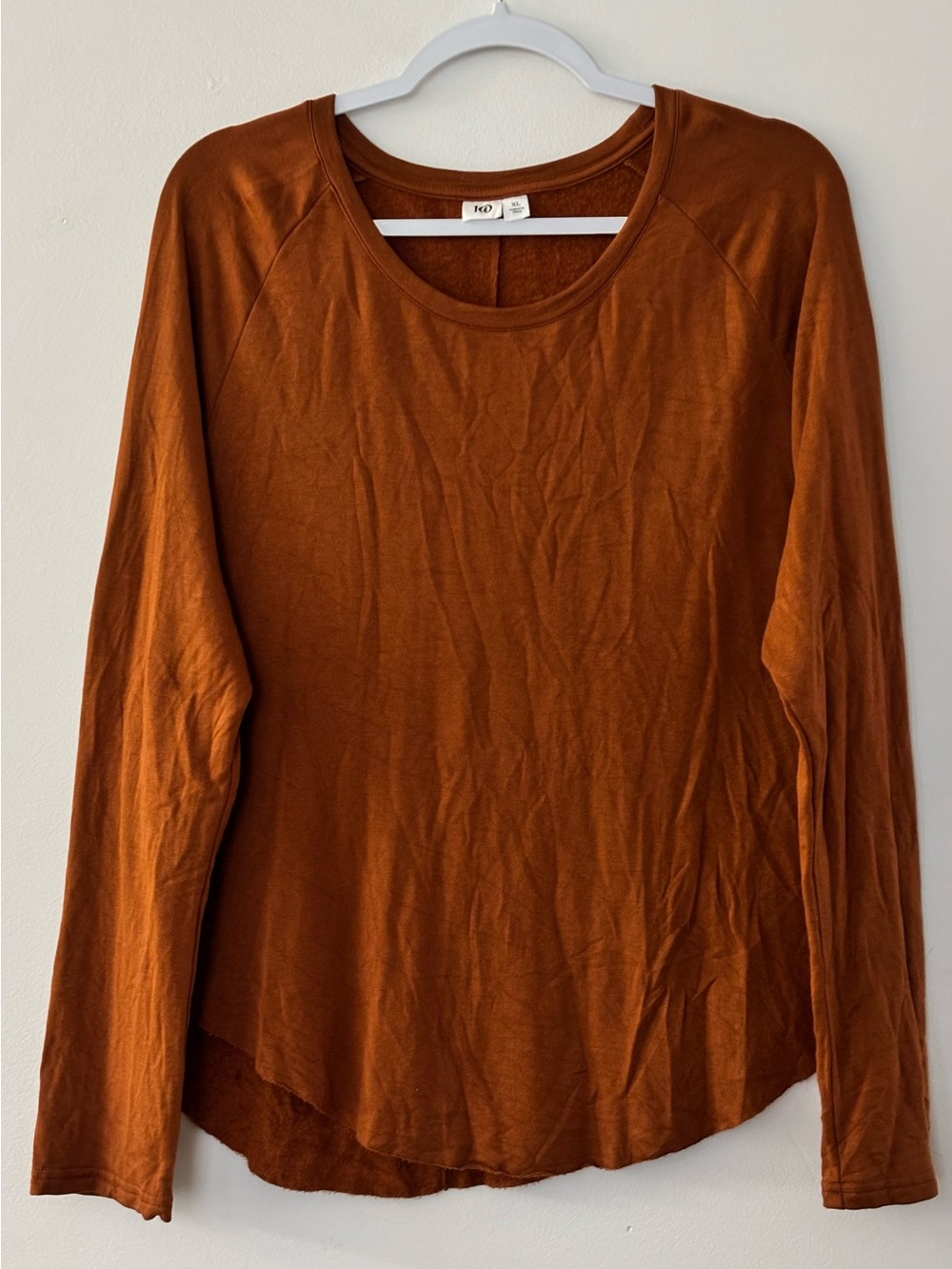 tentree Rust Scoop Neck Long Sleeve Top